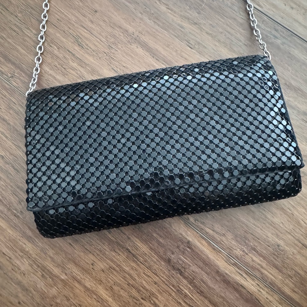 Elegant Black Chain Clutch